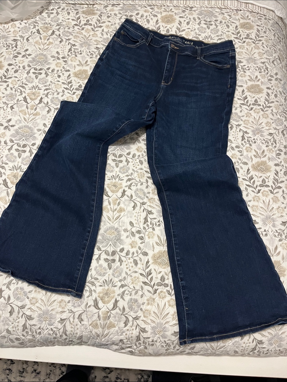 American Eagle Outfitters Dark Blue Flare Jeans